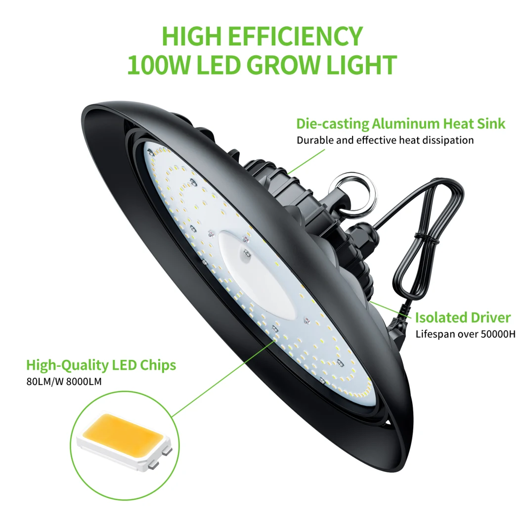 Economical Linear Grow 100W High Bay Fulll Spectrum LED Light for Indoor Plants
