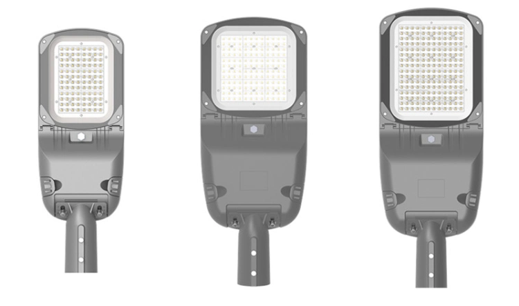 Tool Free Opening and Energy Saving IP67 50W LED Street Luminaires with Photocell Sensor