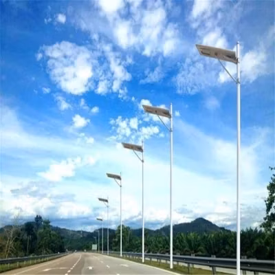 CE Q235B Q345b S235jr Gr. 65 Hot DIP HDG Galvanized Steel Metal High Mast Lamp Lighting LED Outdoor Solar Street Light with Pole 3m 5m 10m